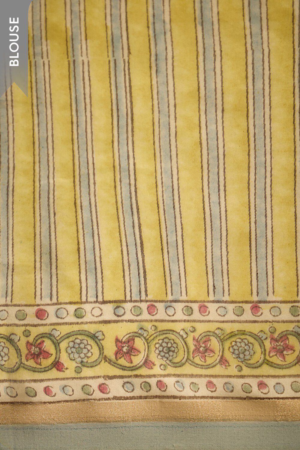 Light Blue Rajasthan Pure Silk Cotton Printed Sanganeri Saree image number null