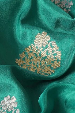 Blue Pure Silk Banarasi Saree thumbnail image number null