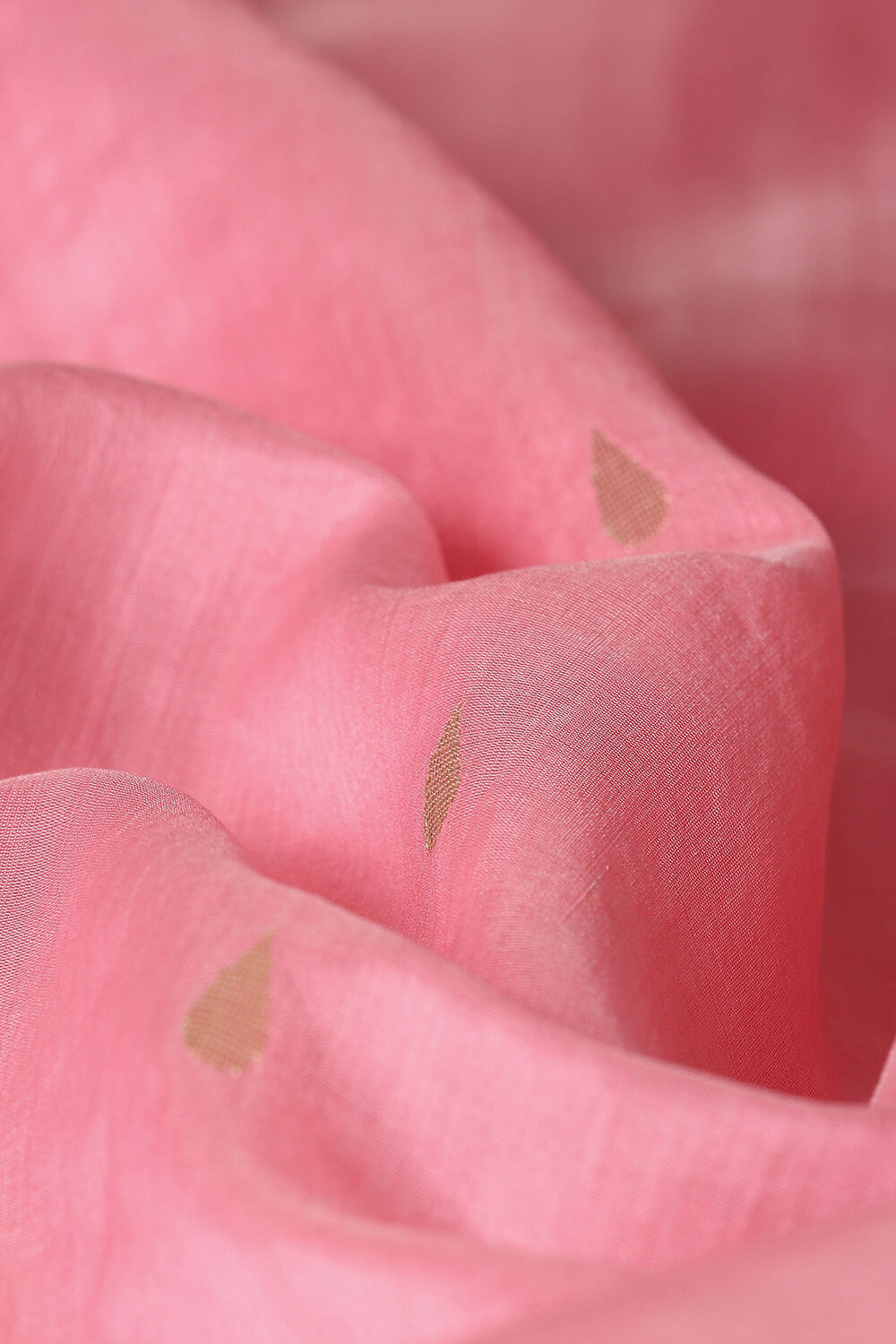 Light Pink Pure Silk Cotton Chanderi Saree image number null