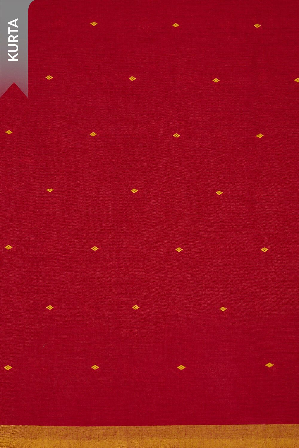 Dark Red Woven Pure Cotton Unstitched Suit Set image number null