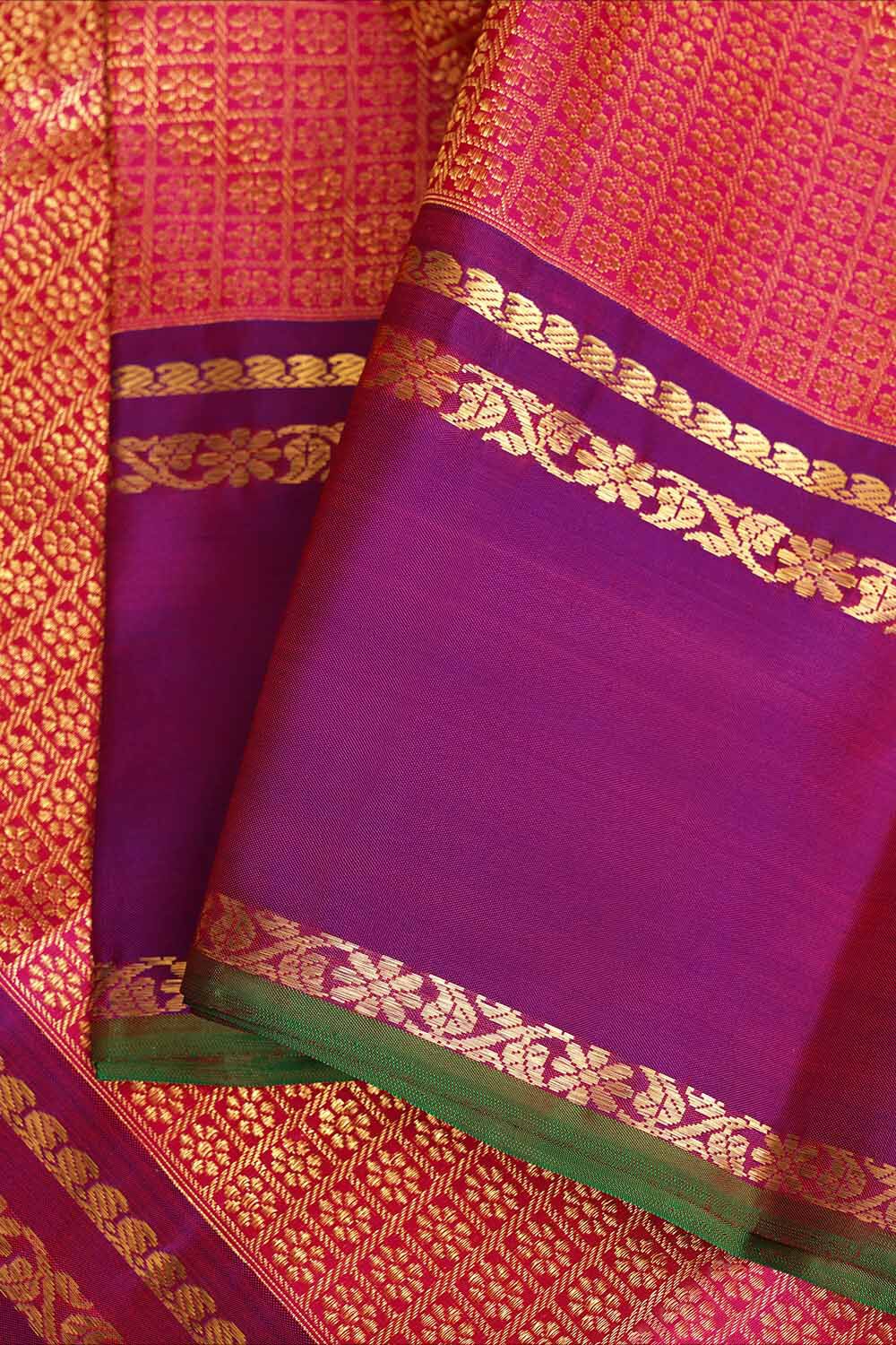 Pink Pure Silk Woven Kanjivaram Saree image number null