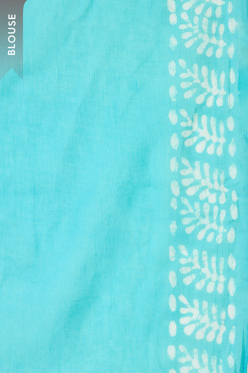 Light Blue Ujjain Pure Cotton Batik Saree image number null
