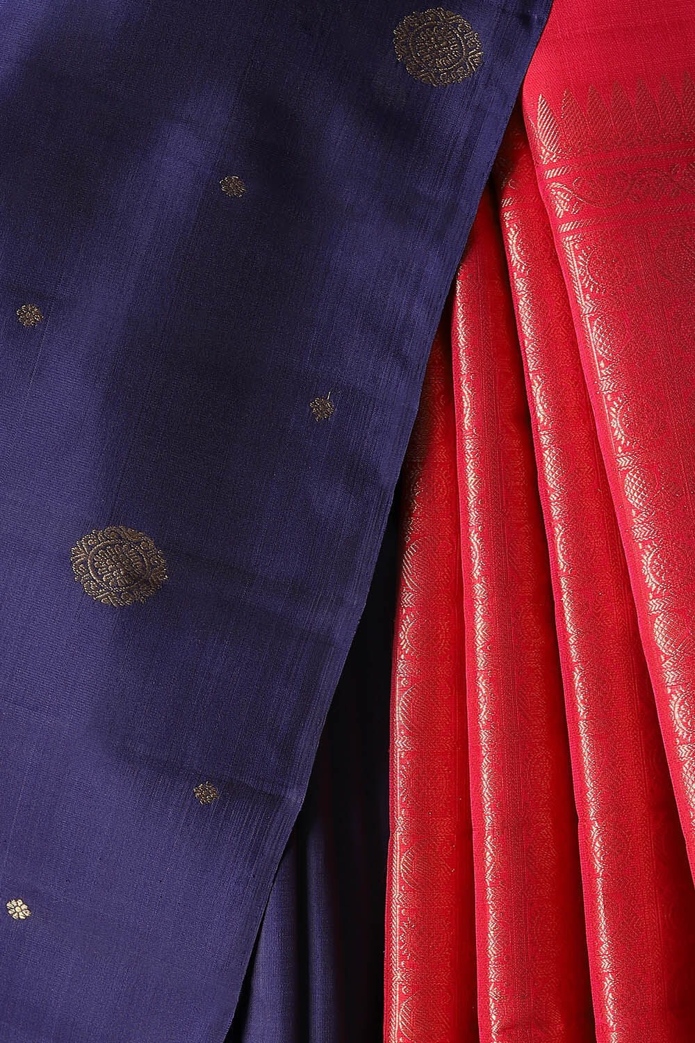Blue Pure Silk Kanjivaram Saree image number null