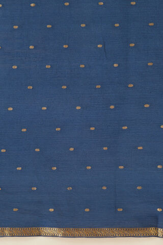 Blue Pure Silk Chiffon Woven Saree thumbnail image number null