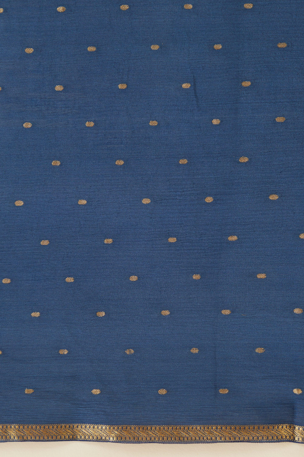 Blue Pure Silk Chiffon Woven Saree image number null