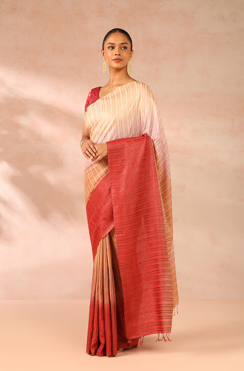 Multicoloured Woven Chattisgarh Pure Tussar Silk Saree