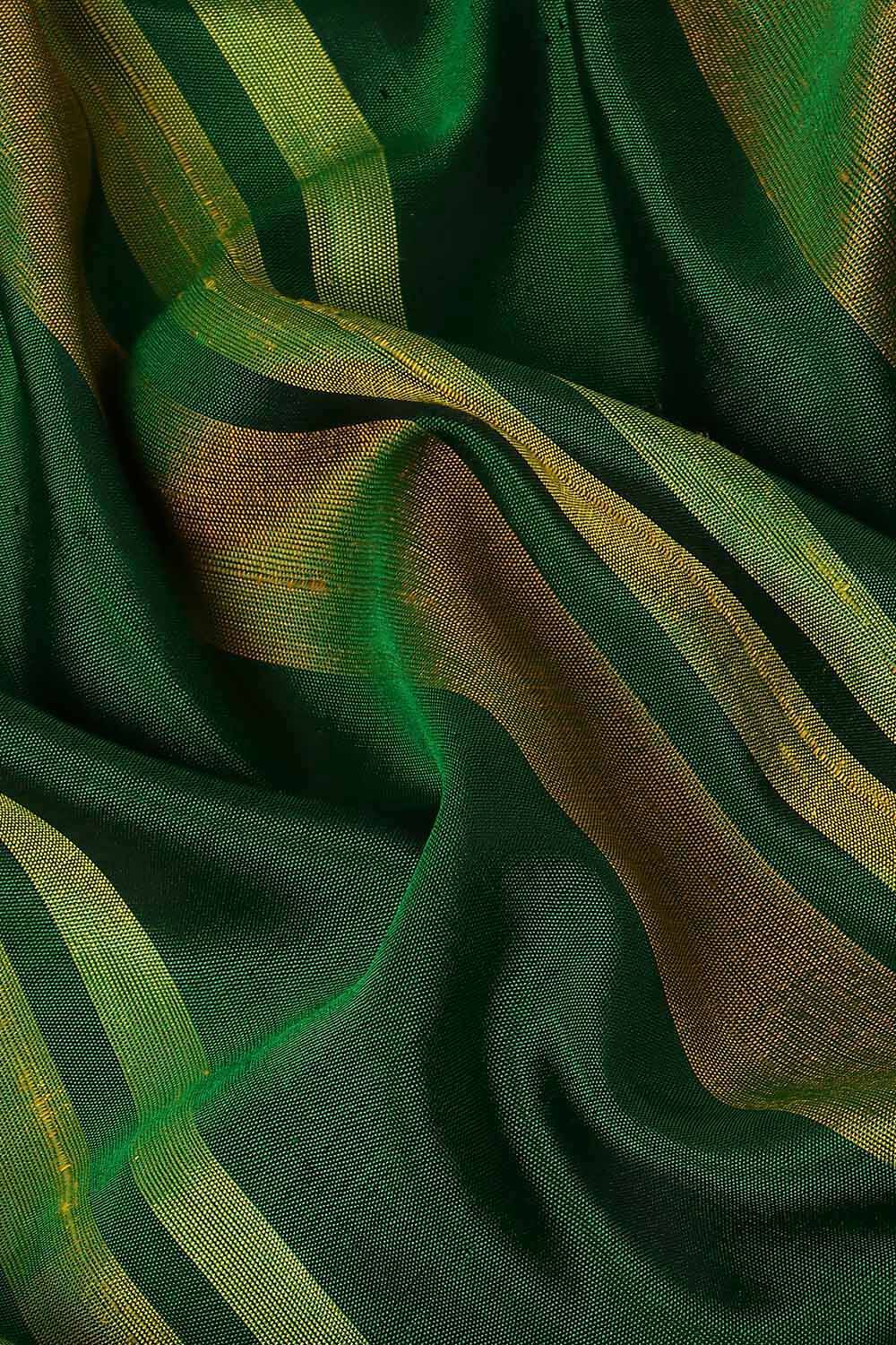 Green Pure Silk South Saree image number null
