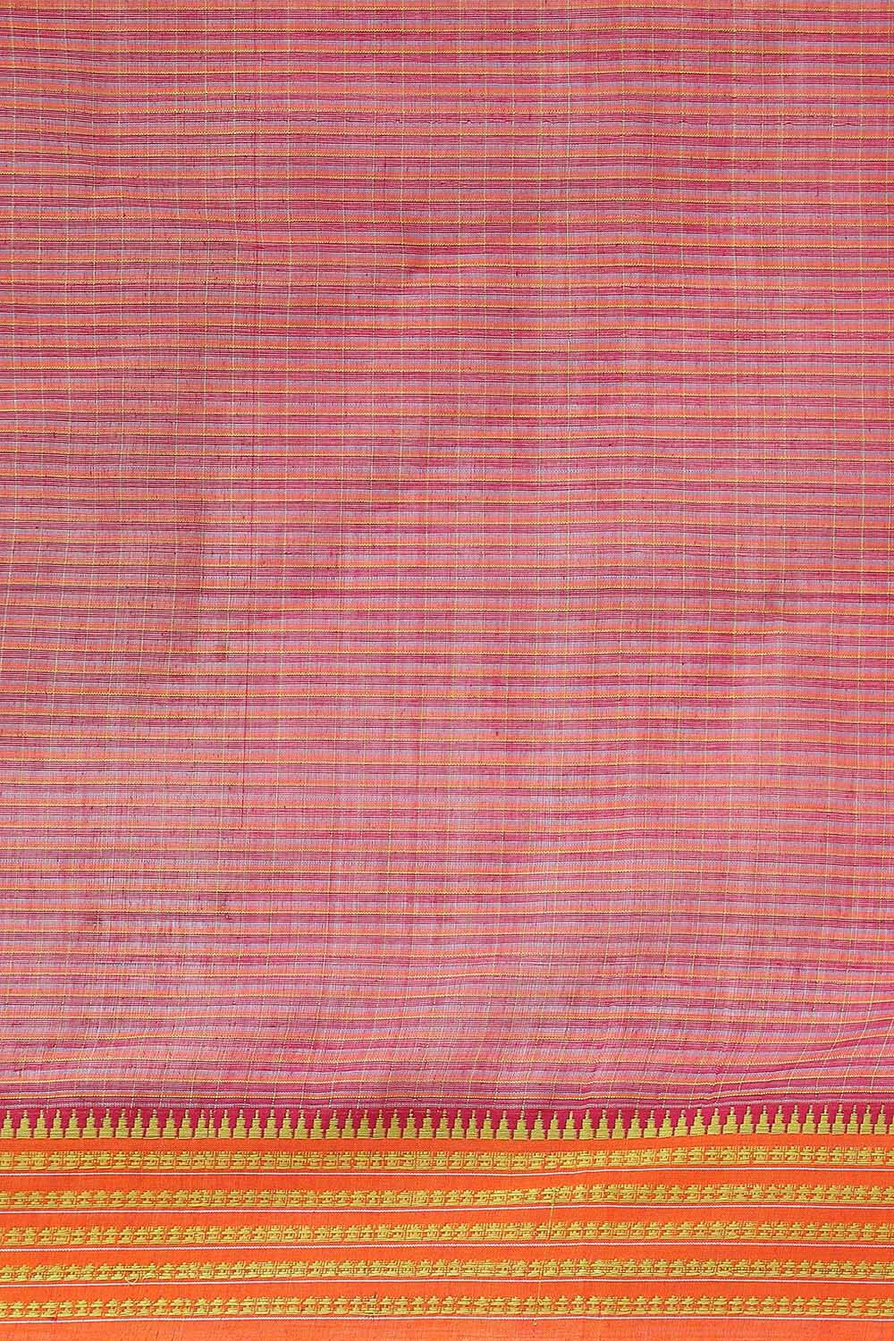 Red Pure Cotton Naranyanpet Saree image number null