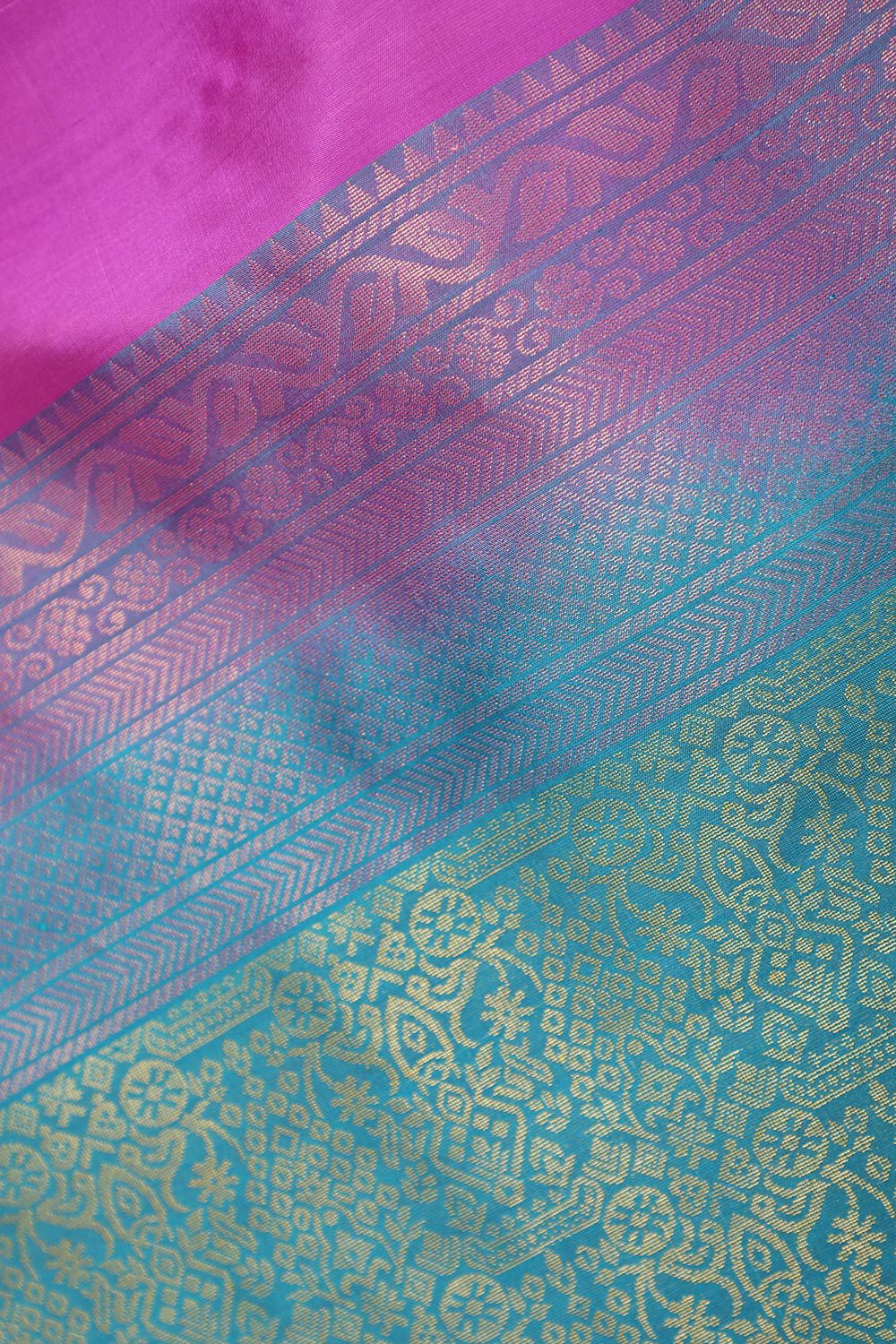 Purple South Pure Silk Woven Saree image number null
