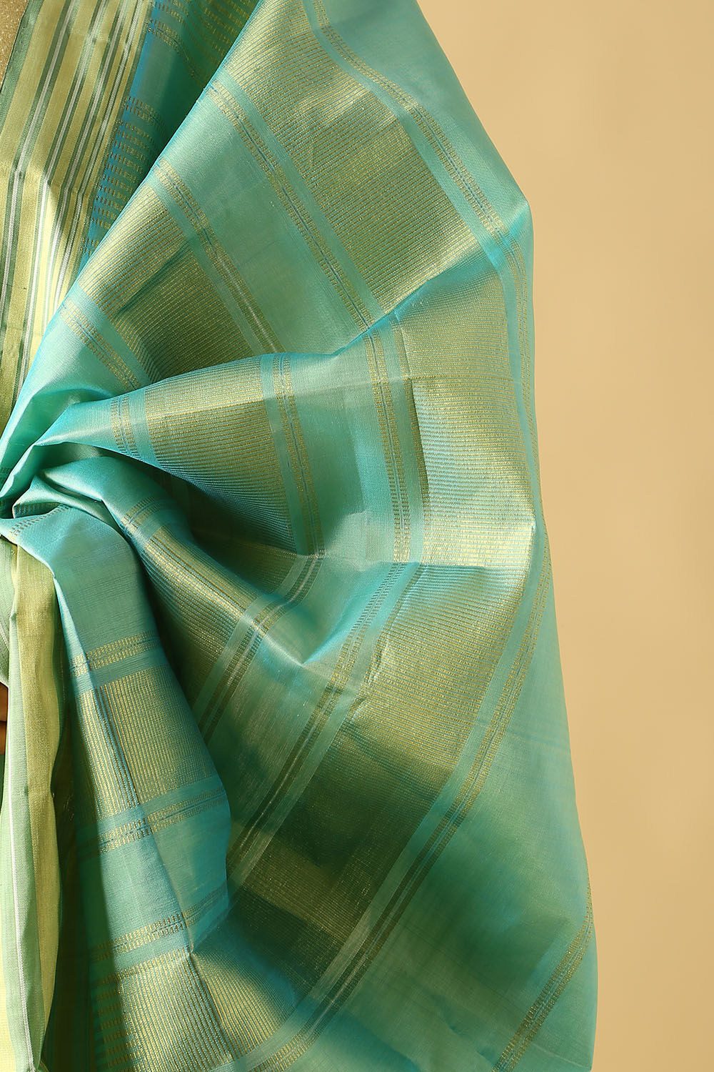 Light Blue Pure Silk Kanjivaram Saree image number null