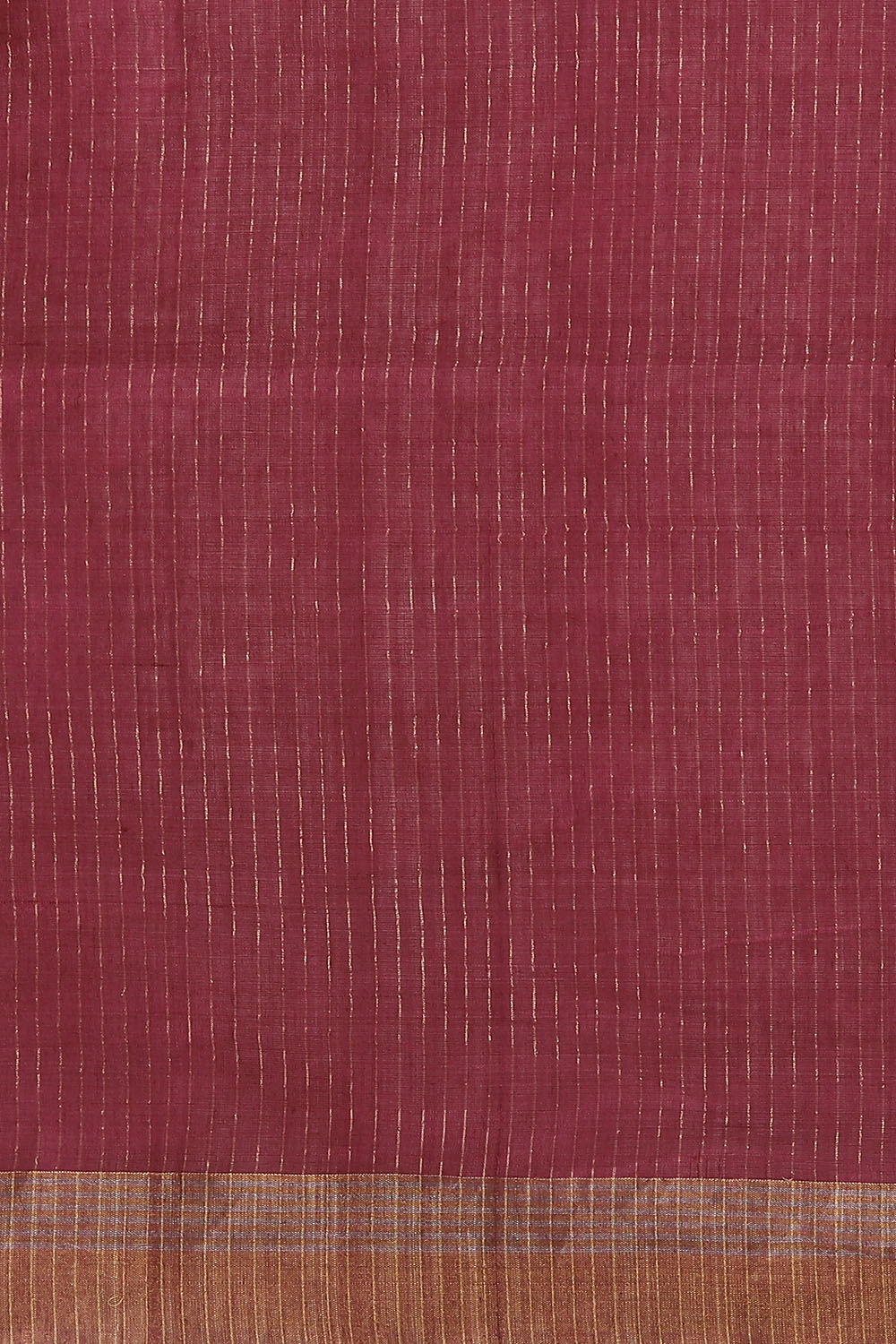 Dark Pink Pure Silk Cotton Jamdani Saree image number null
