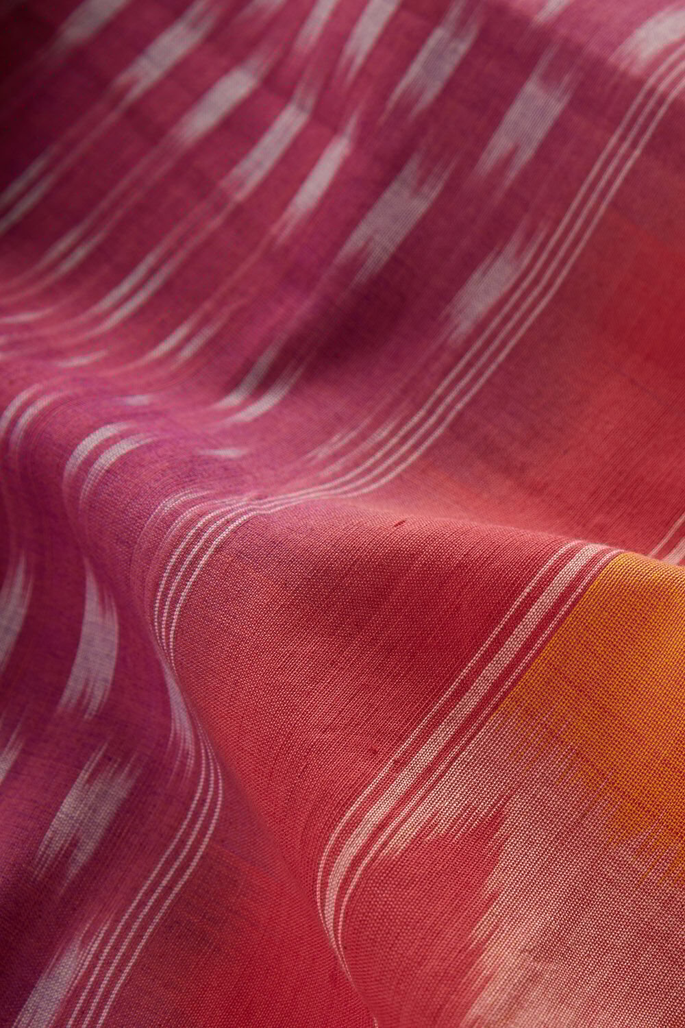 Violet Ikat Pure Cotton Pochampalli Saree image number null