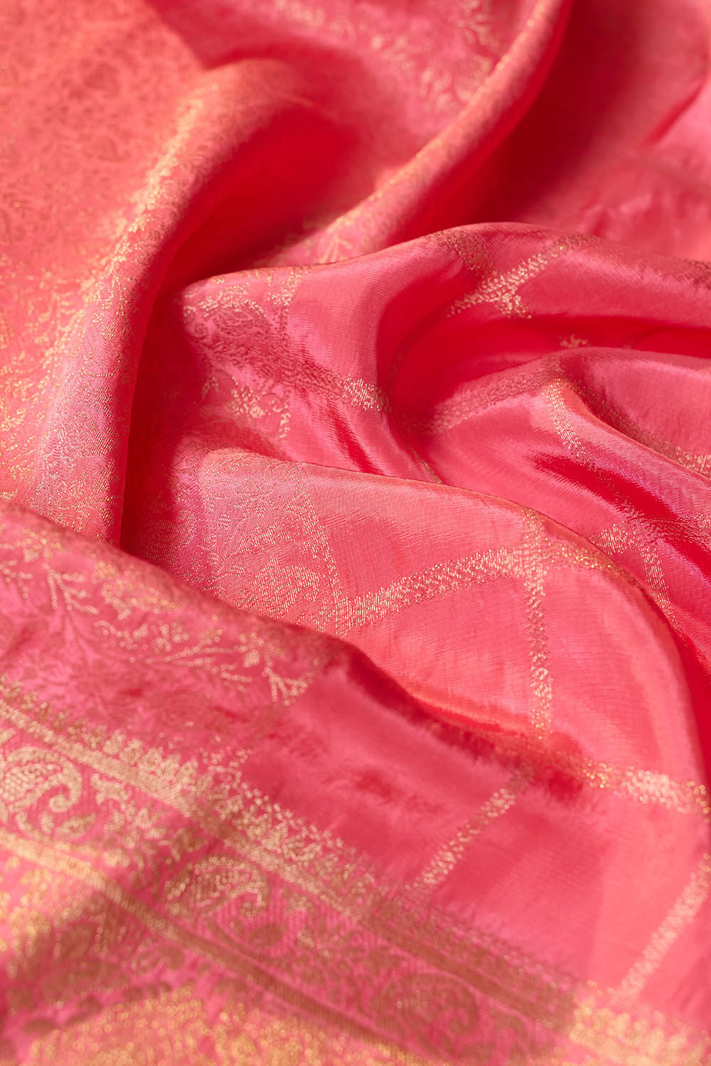Light Pink Woven Pure Viscose Saree image number null