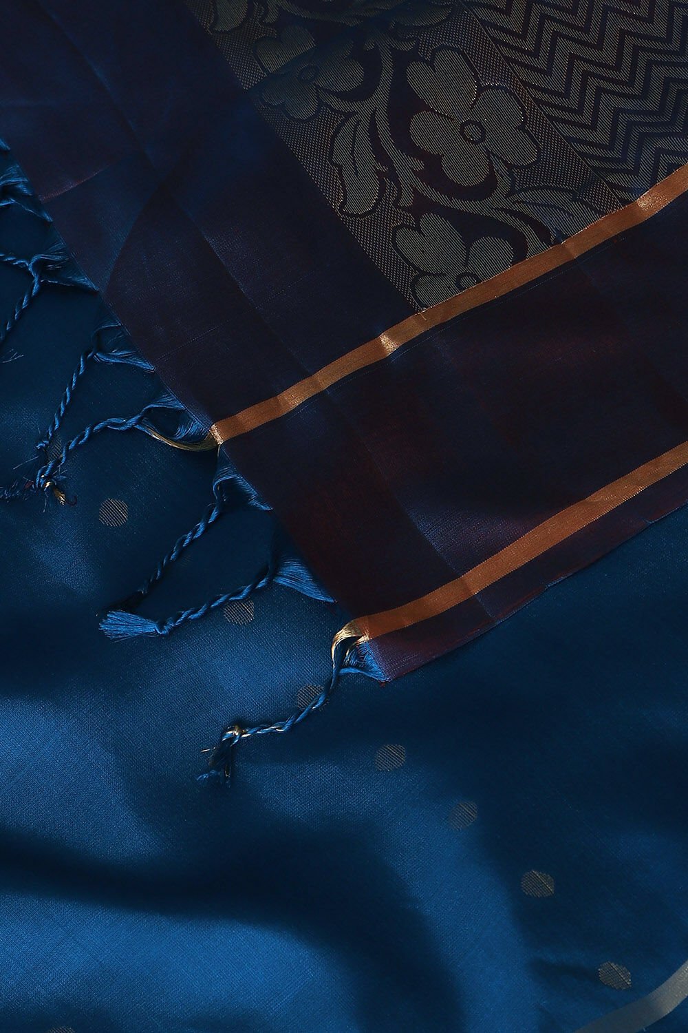 Blue Pure Silk South Saree image number null