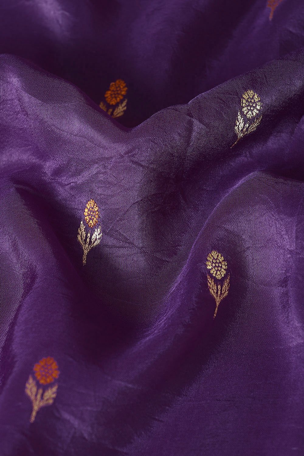 Purple Pure Luxe Vegan Saree image number null