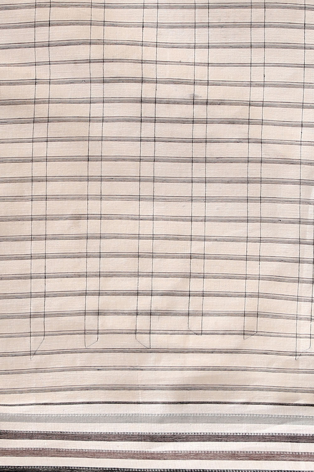 White Pure Cotton Naranyanpet Saree image number null