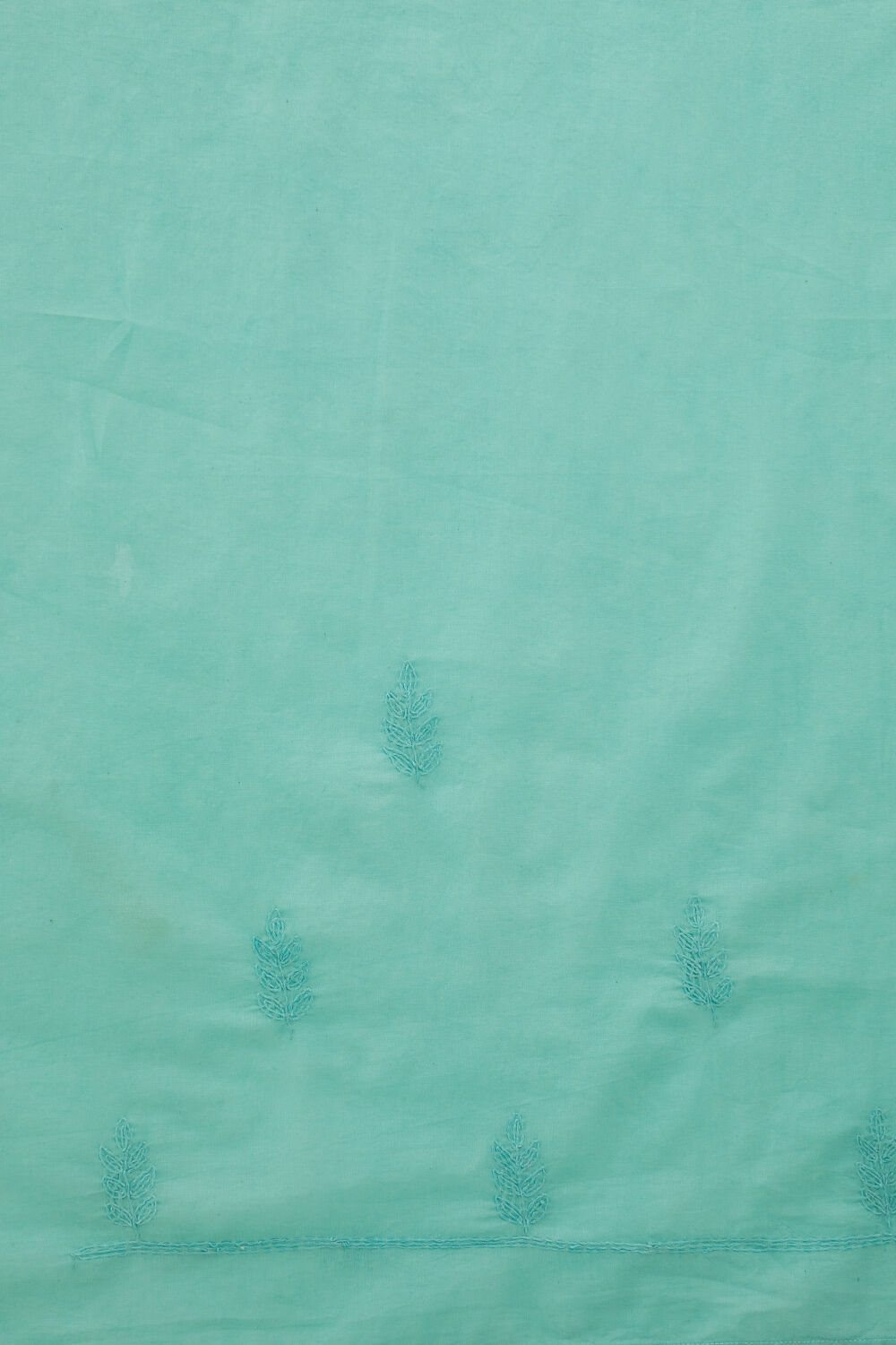 Light Blue Pure Cotton Chikankari Saree image number null