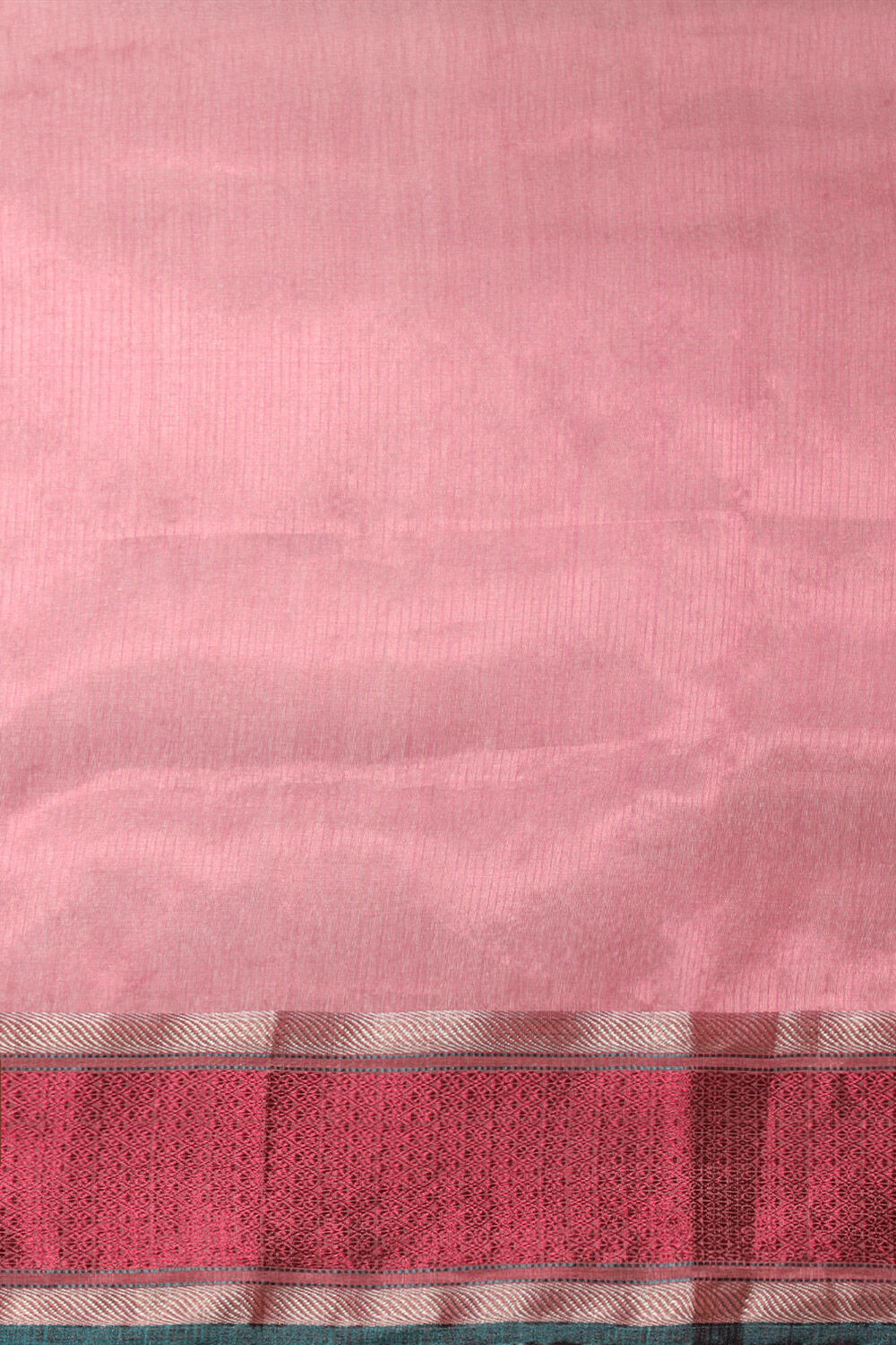 Orange Pure Silk Organza Woven Maheshwari Saree image number null