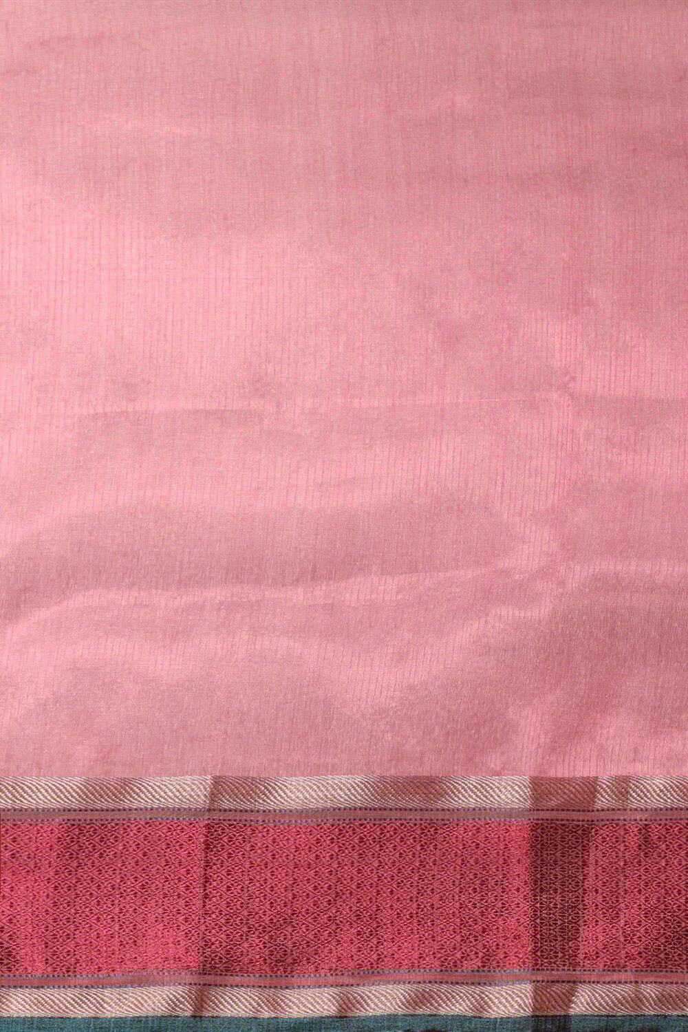 Orange Pure Silk Organza Woven Maheshwari Saree image number null