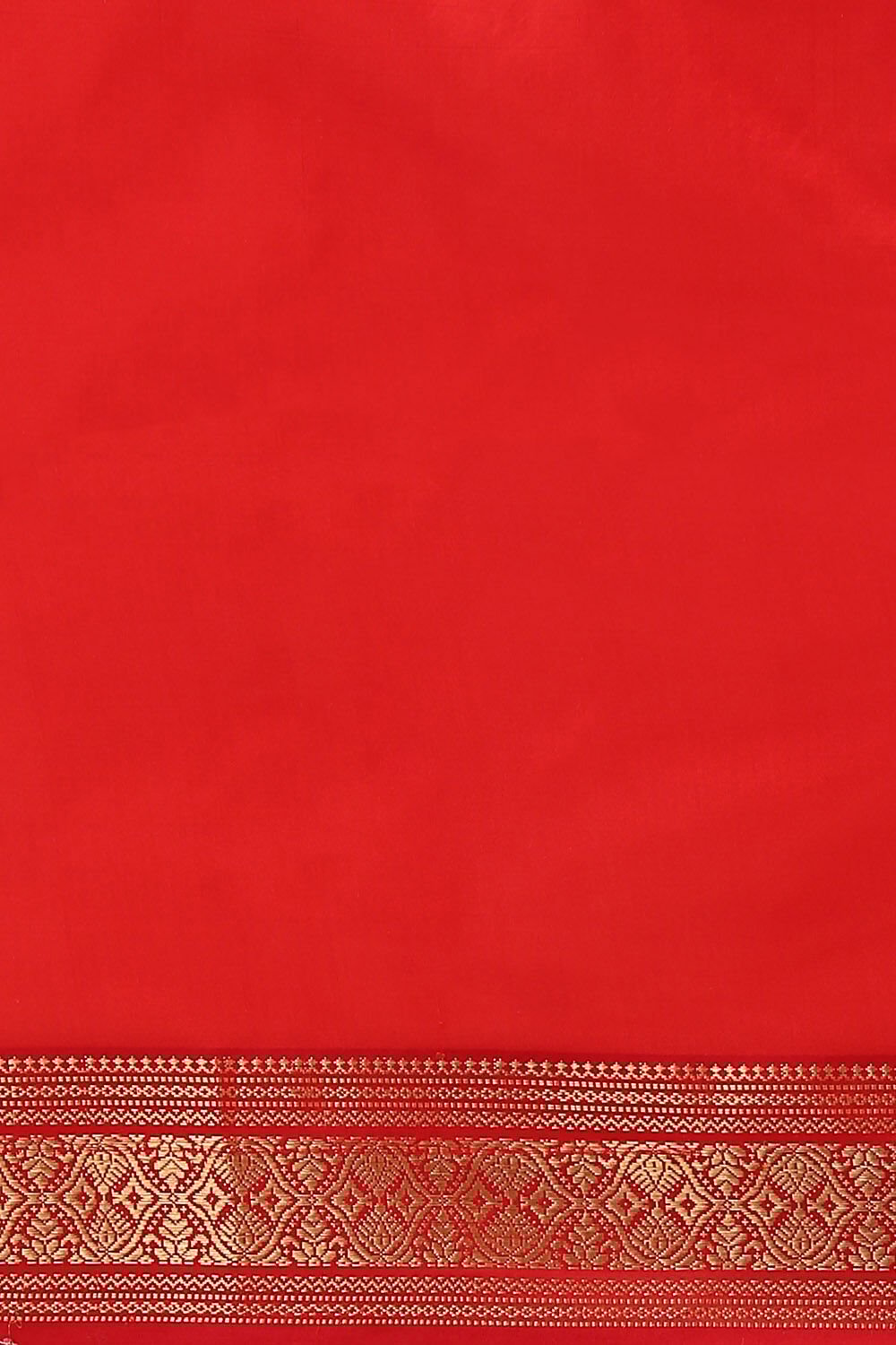 Red Pure Silk Maheswari Saree image number null