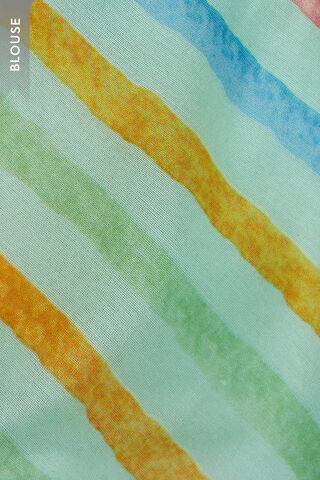 Light Green Printed Pure Silk Cotton Saree thumbnail image number null