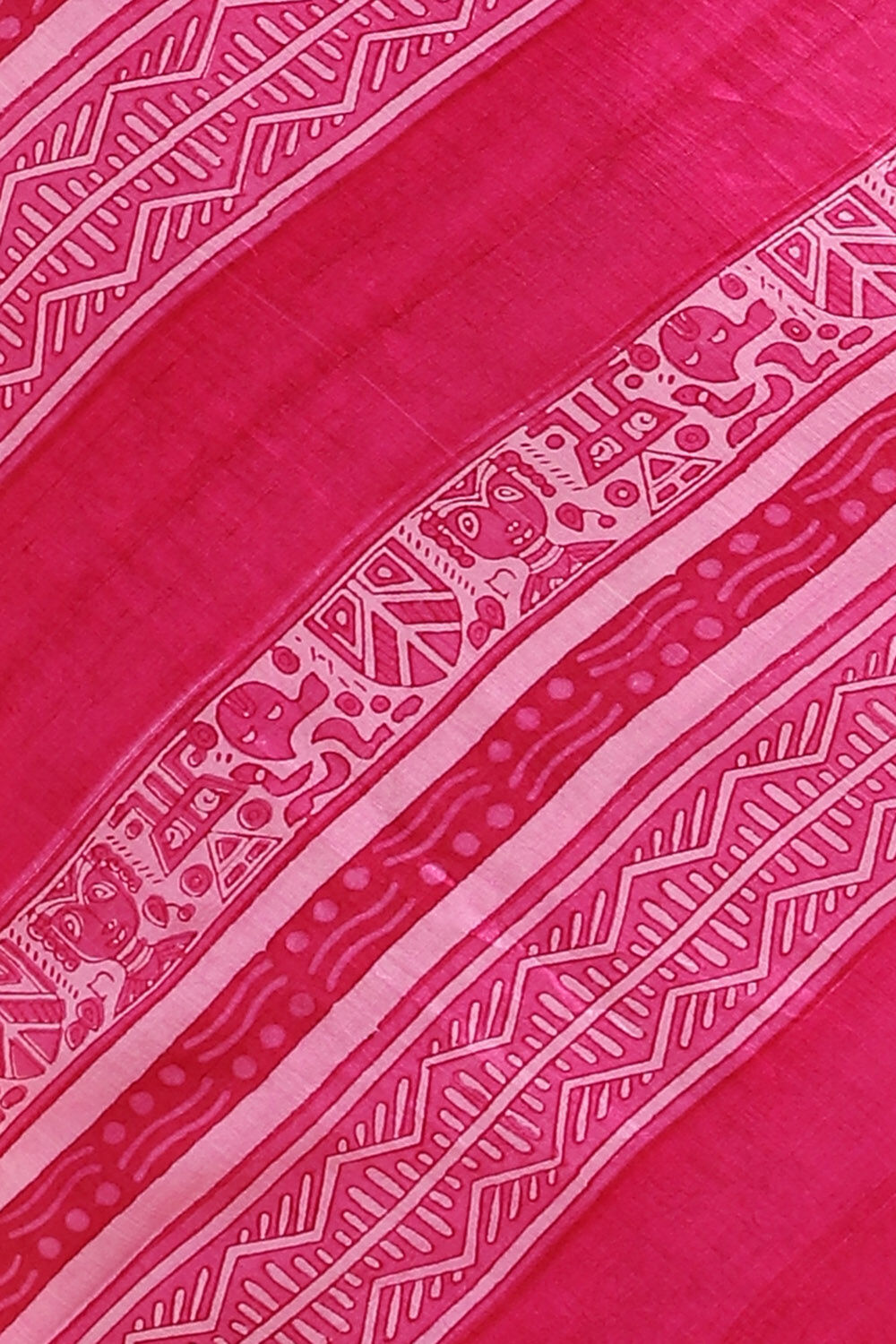 Pink Pure Silk Printed Saree image number null