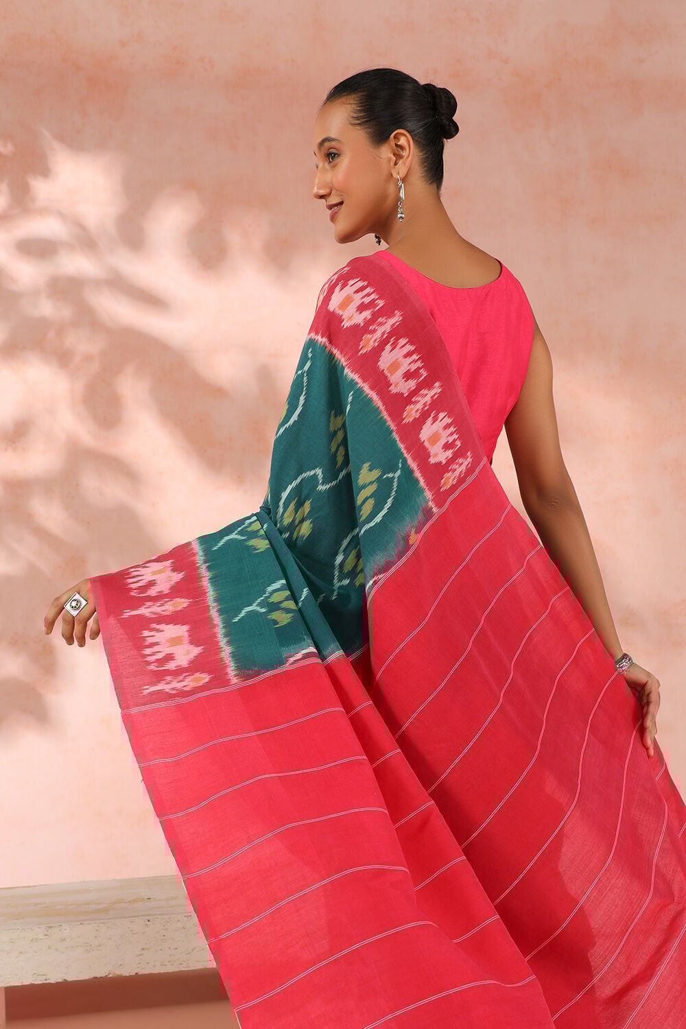 Double ikkat hotsell sarees online