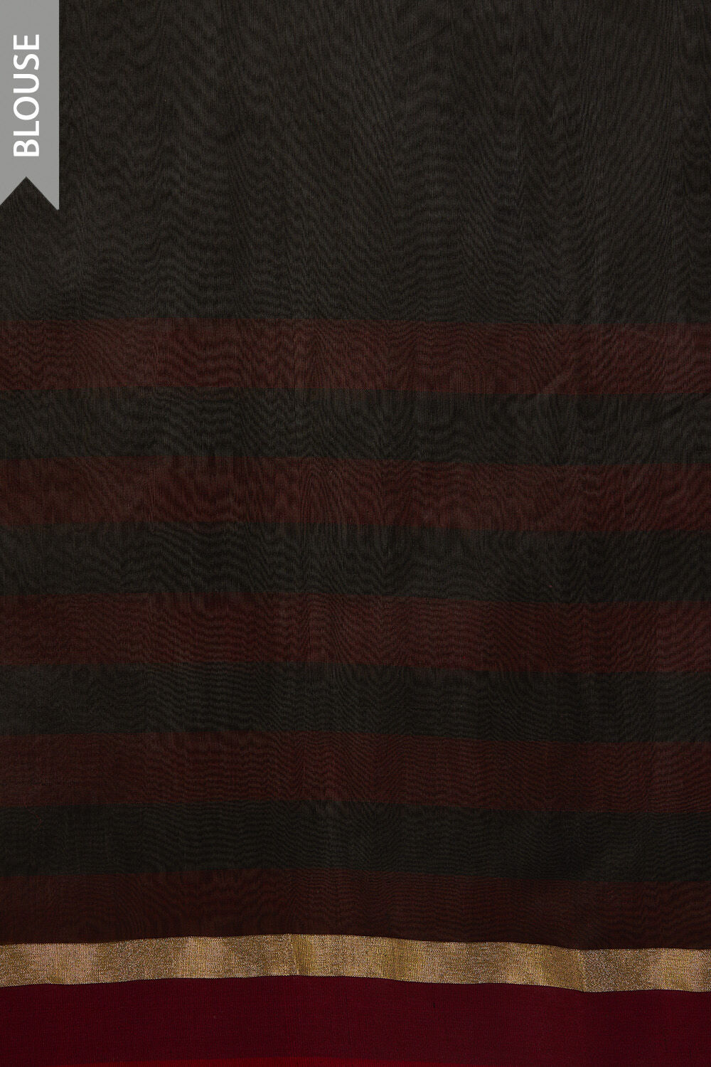 Black Woven Pure Silk Cotton Chanderi Saree image number null
