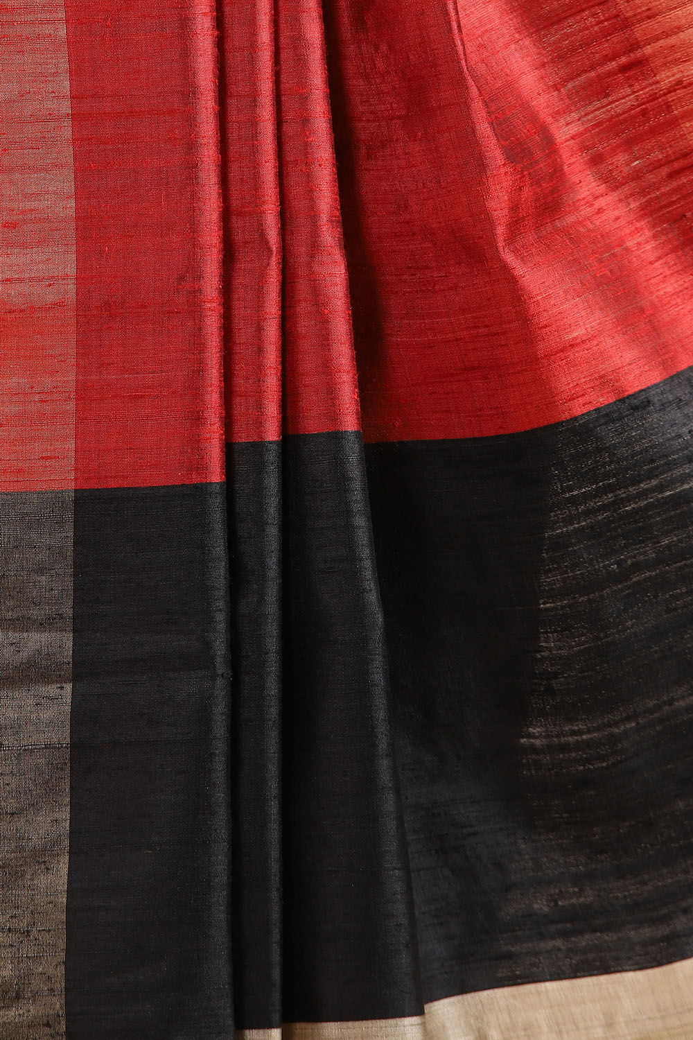 Brown Pure Tussar Silk Bhagalpuri Saree image number null