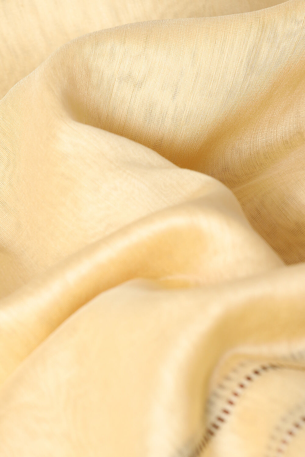 Beige Pure Silk Cotton Maheswari Saree image number null