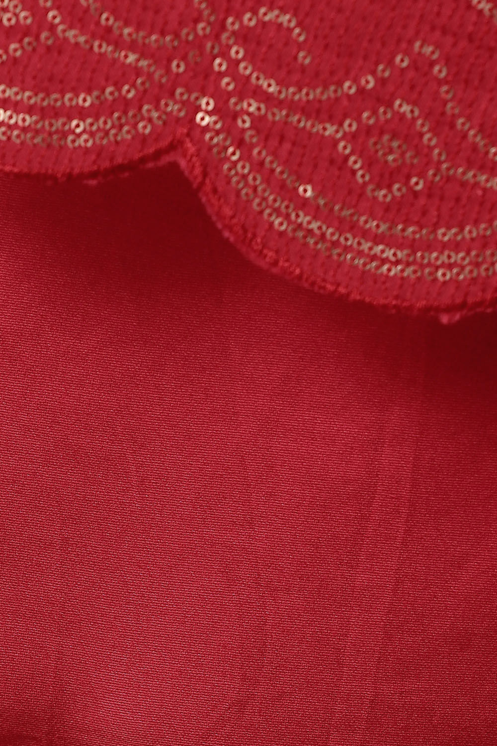 Dark Red Silk Cotton Embroidered Semistitched Suit Set image number null