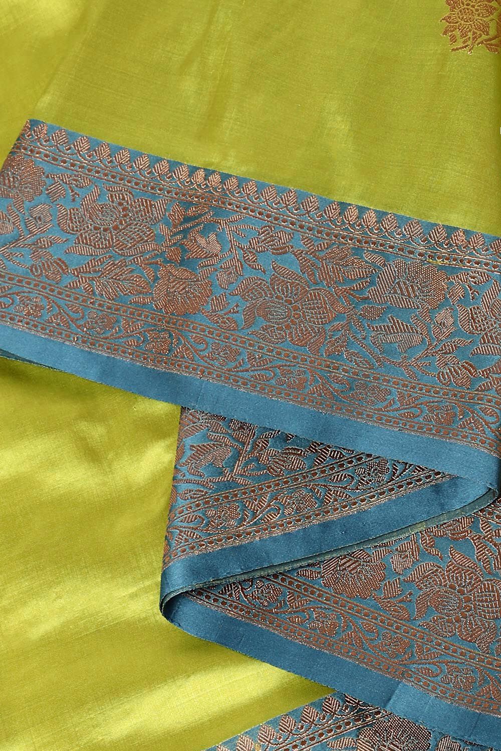 Light Blue Pure Silk Banarasi Saree image number null