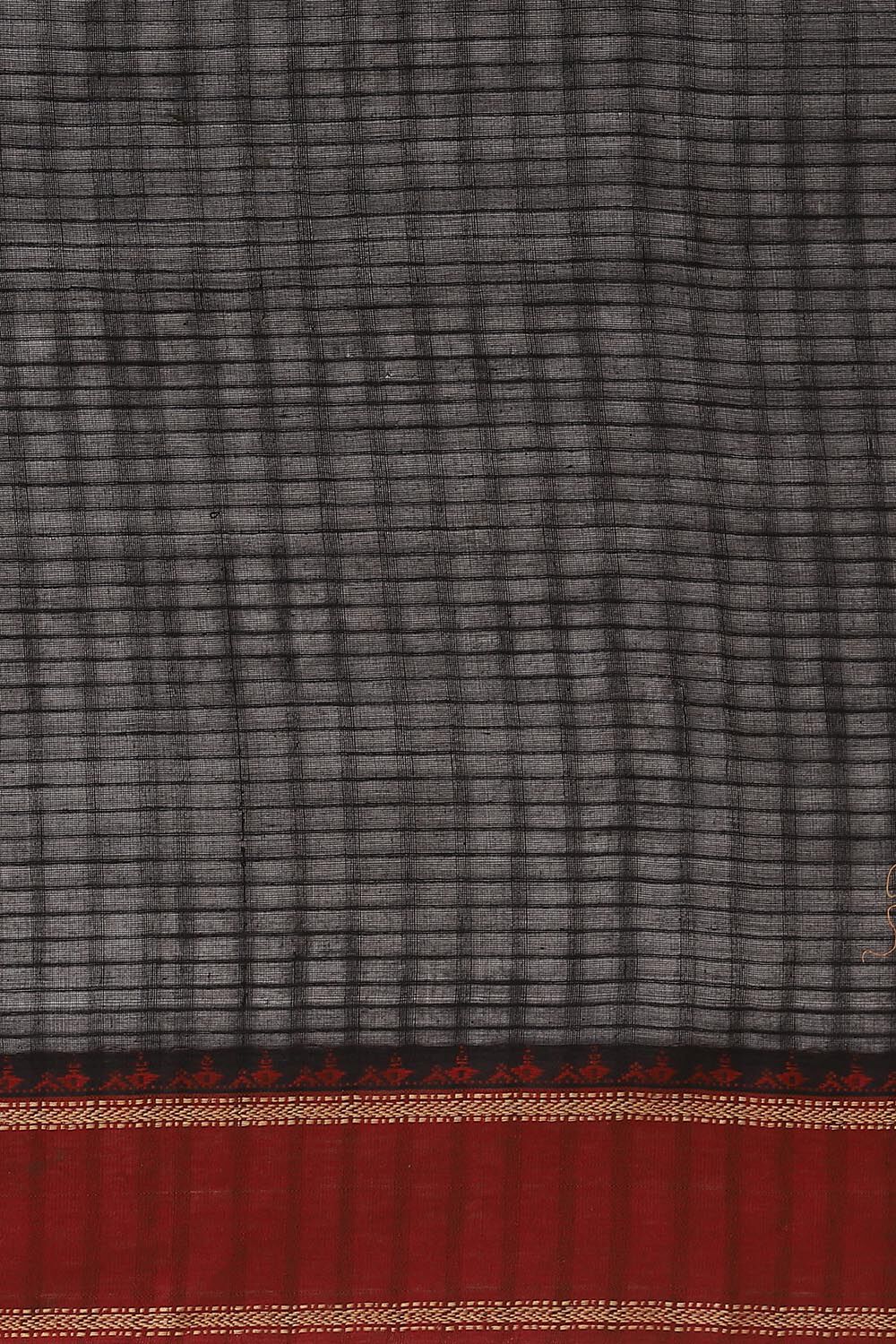 Black Pure Cotton Naranyanpet Saree image number null