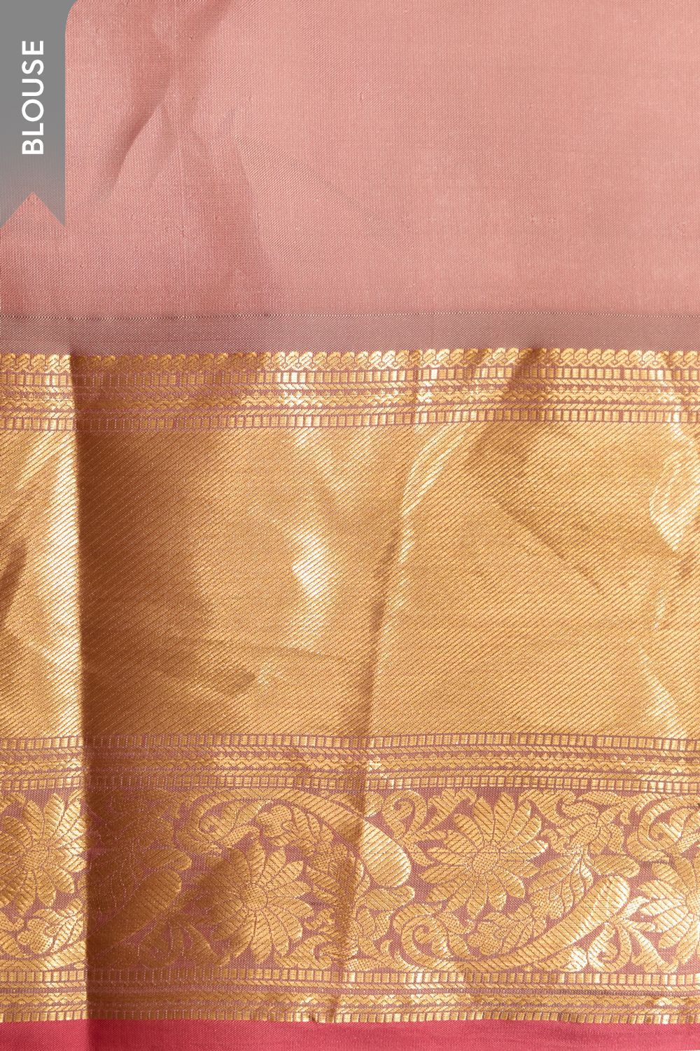 Brown Woven Kanjeevaram Inspired Design Silk Viscose Saree image number null