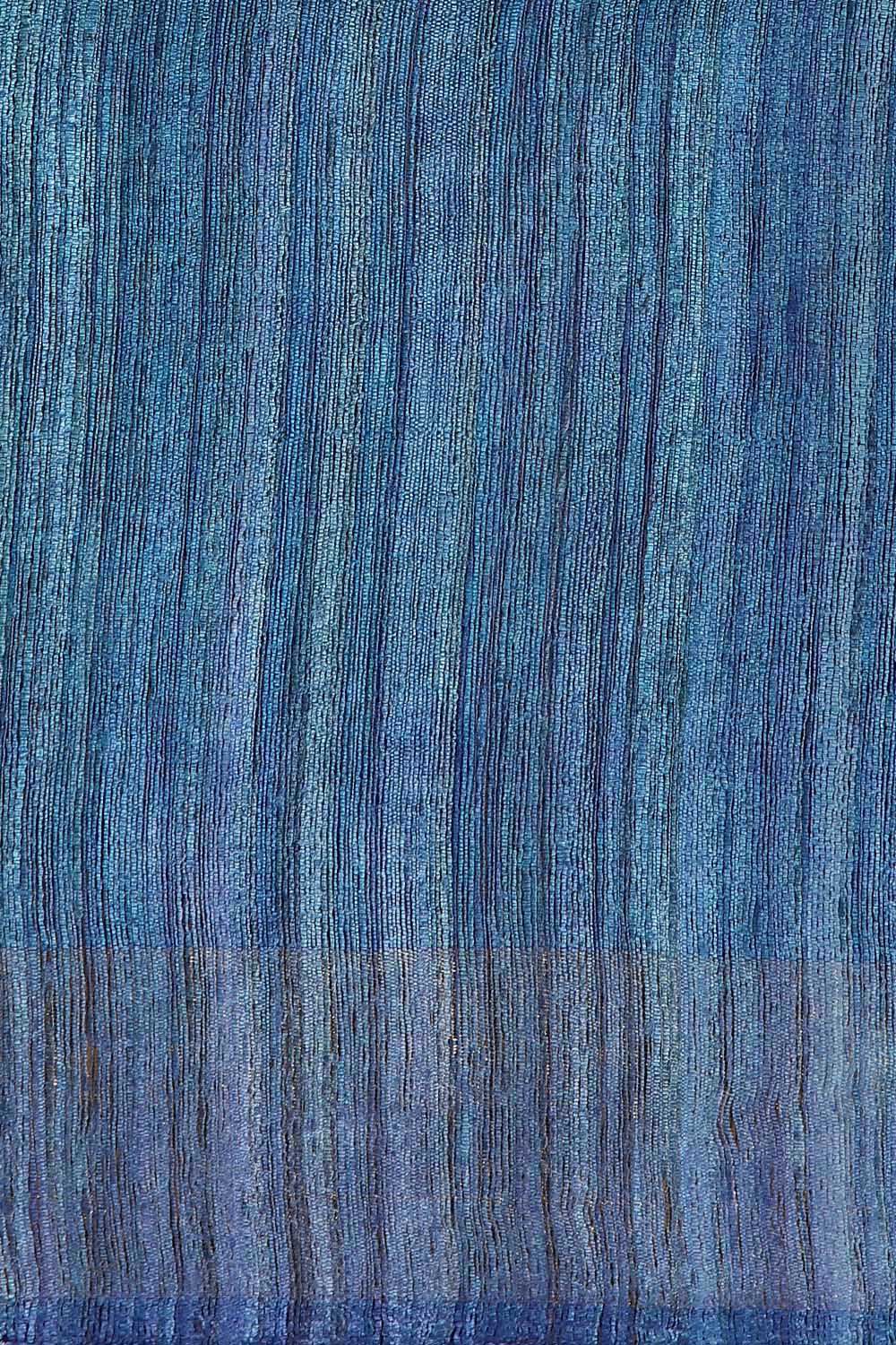 Green Pure Tussar Tie and Dye image number null