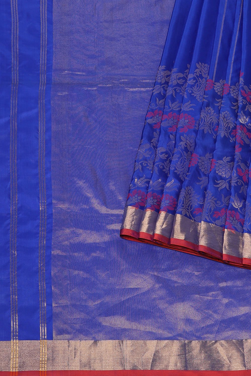 Blue Pure Soft Silk Saree image number null