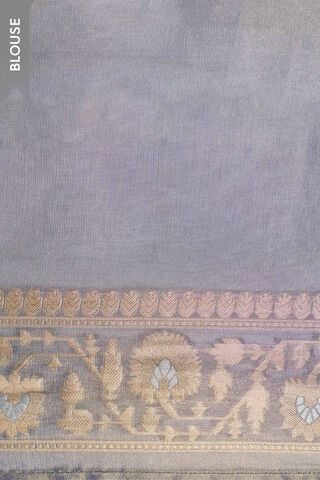 Blue   Woven Viscose Tissue Saree thumbnail image number null