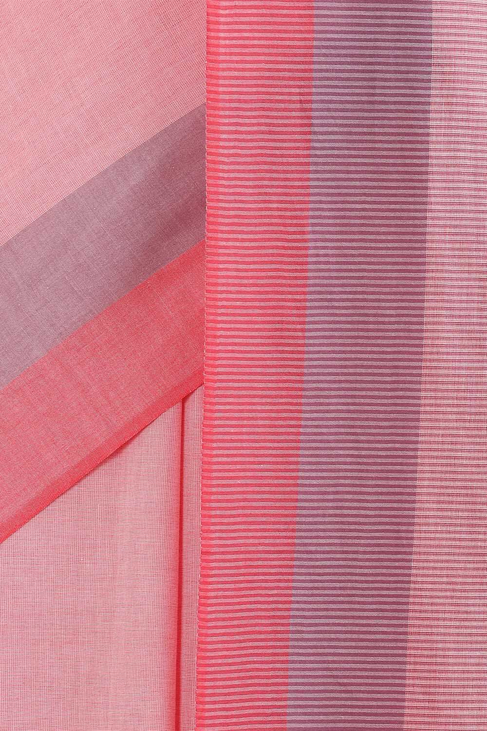 Red Pure Cotton Bengal Saree image number null