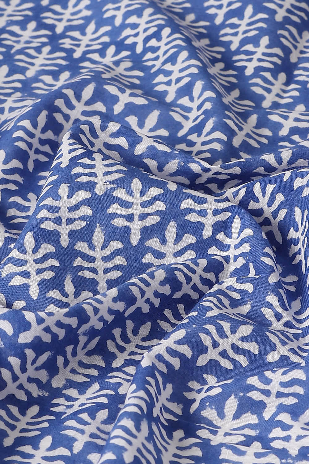 Blue Pure Cotton Sanganeri Printed Saree image number null