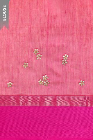 Yellow Rajasthan Pure Silk Cotton Gota Patti Saree thumbnail image number null