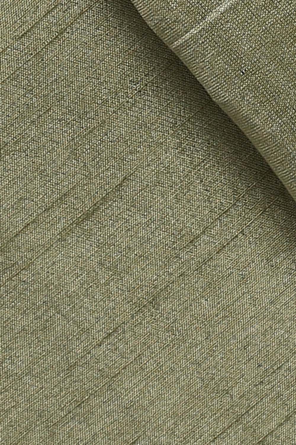 Green Silk Cotton Embroidered Unstitched Suit Set image number null