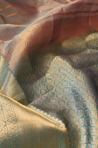 Light Blue Woven Apsara Silk Viscose Saree thumbnail image number null