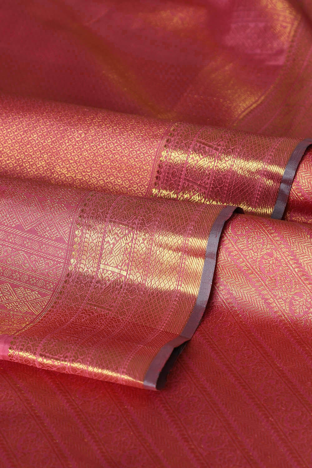 Light Pink Pure Silk Kanjivaram Saree image number null