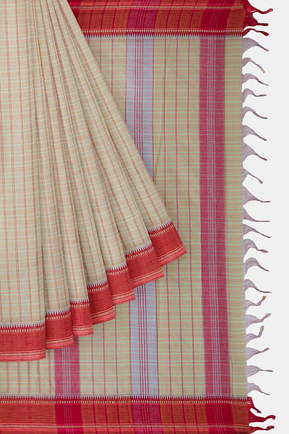 Light Green Pure Cotton Naranyanpet Saree image number null