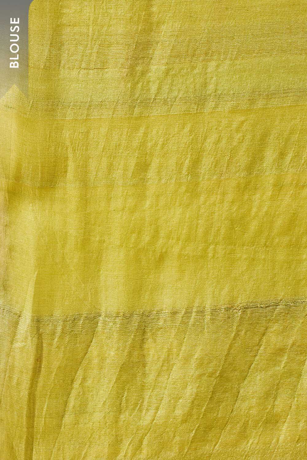 Grey Chattisgarh Pure Tussar Silk Hand Painted Saree image number null