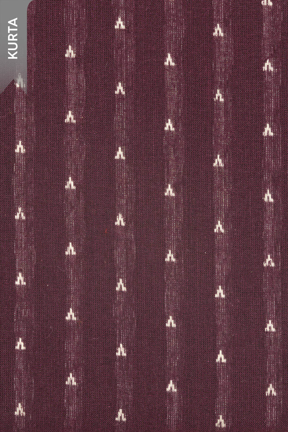 Purple Woven Pure Cotton Unstitched Suit Set image number null