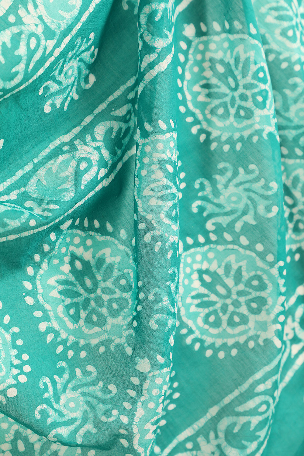Light Green Ujjain Pure Cotton Printed Saree image number null