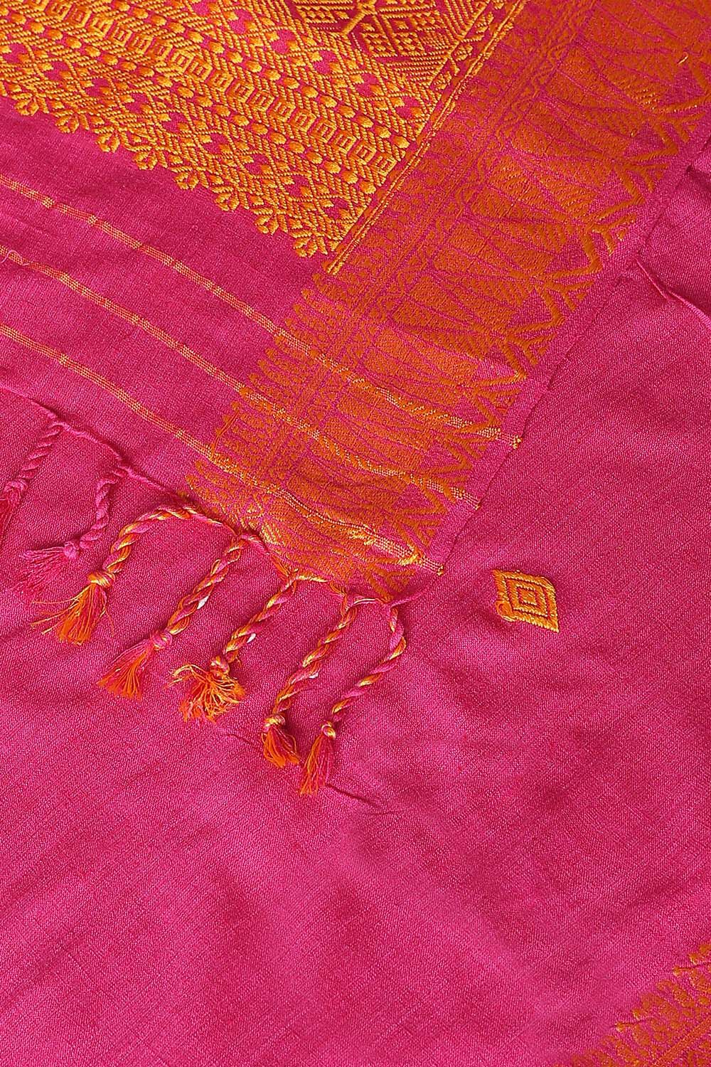 Pink Pure Eri Assam Saree image number null