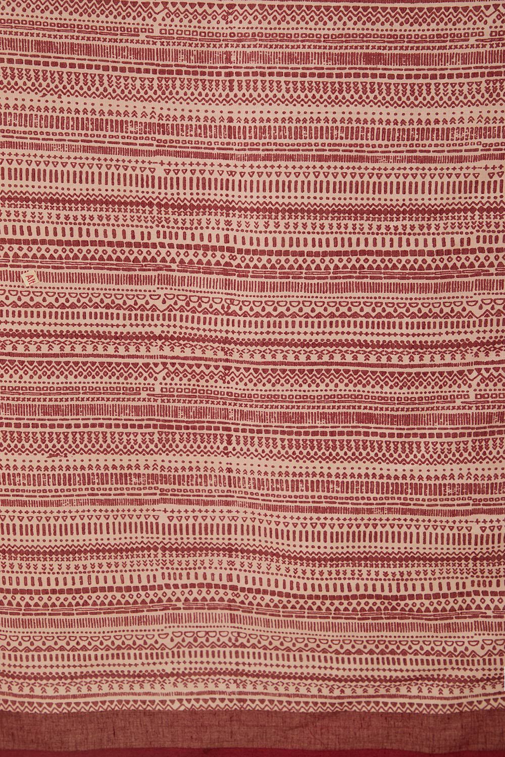 Grey Pure Cotton Mulmul Printed Saree image number null