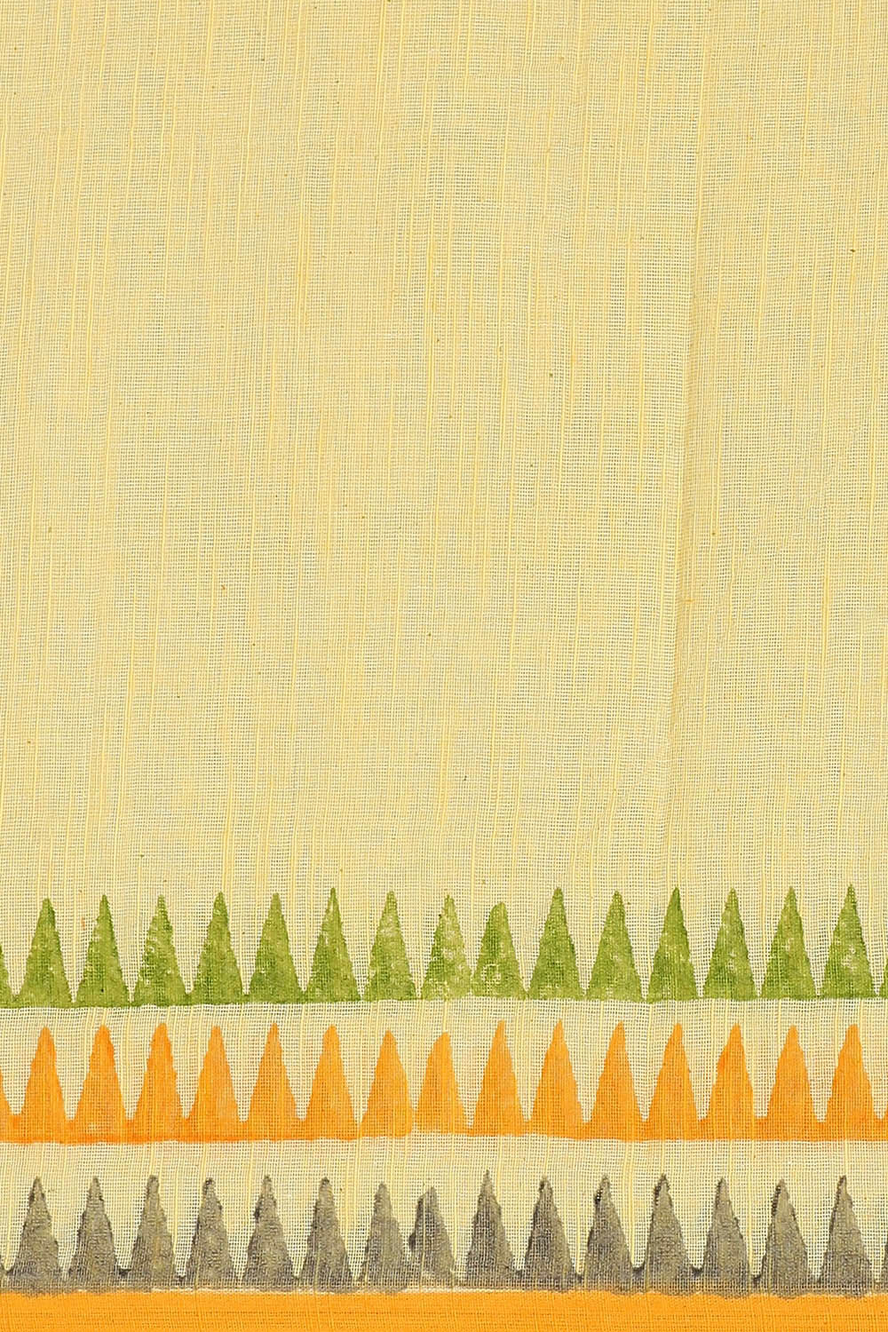 Yellow Pure Cotton Printed Saree image number null